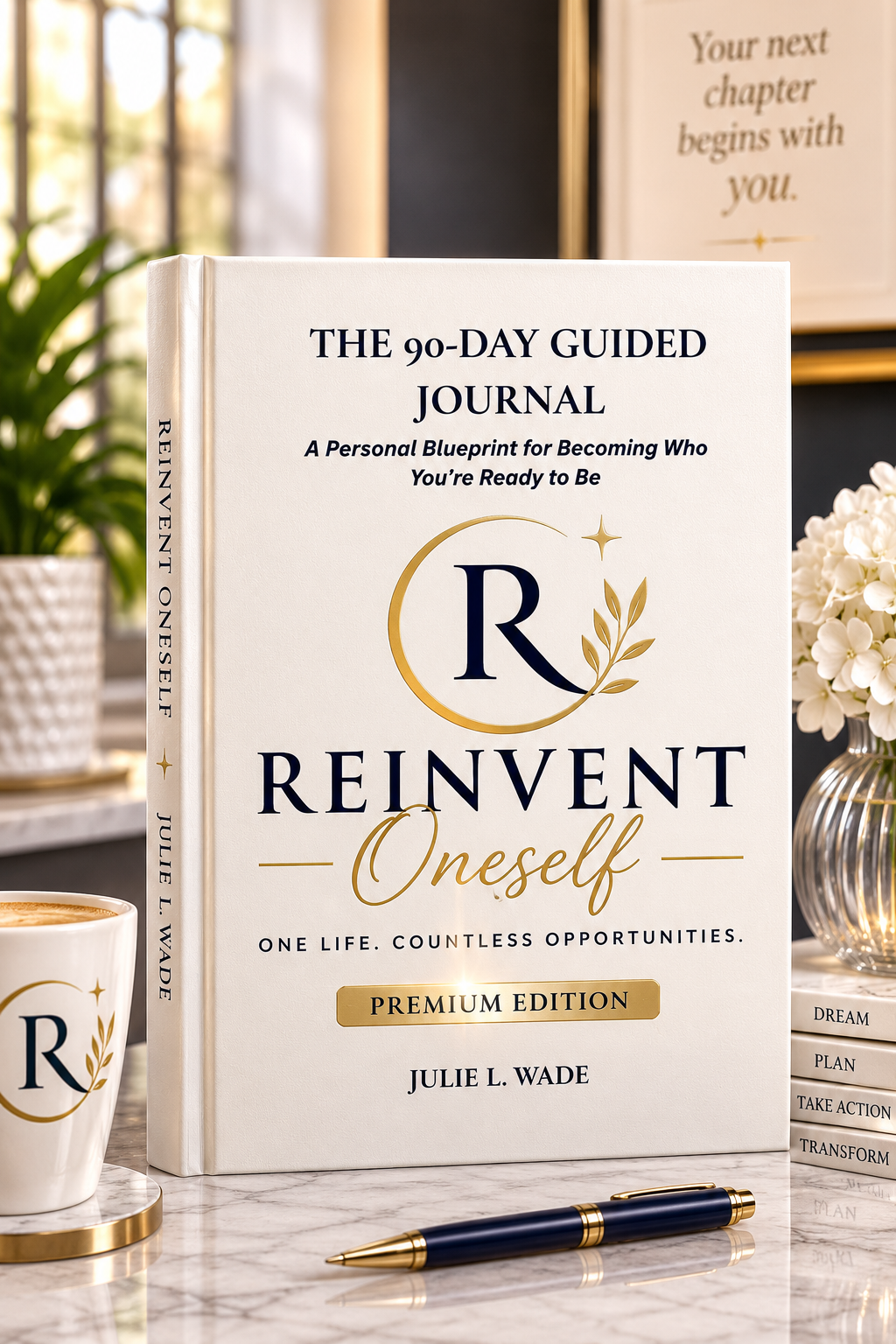 Reinvent Oneself: The 90-Day Guided Journal — Keepsake Edition cover
